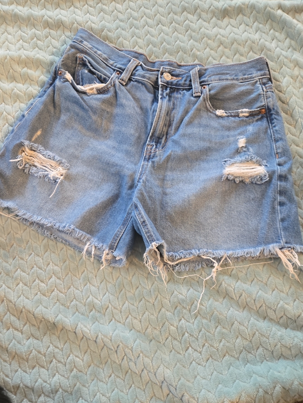 Old Navy High-Rise Distressed Denim Shorts